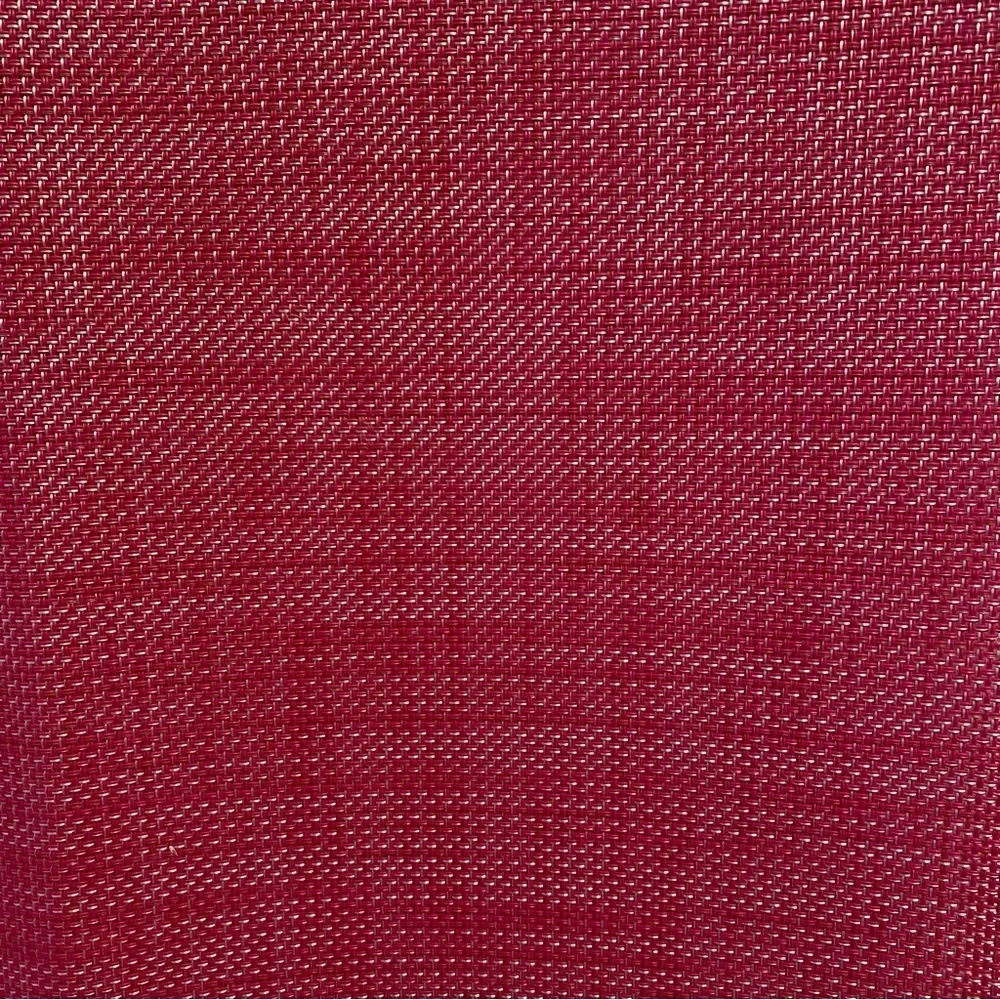 Mini Basketweave Woven Vinyl Placemats Pink Set of 6